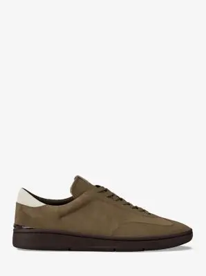 MK Sneaker Wilton in pelle scamosciata - Naturale - Michael Kors miniatura 2