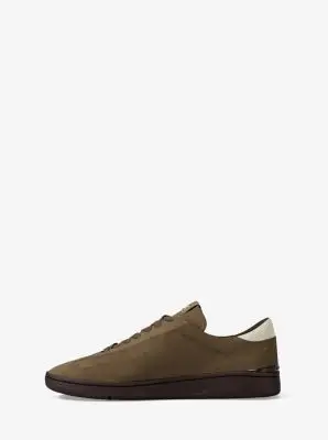 MK Sneaker Wilton in pelle scamosciata - Naturale - Michael Kors miniatura 3