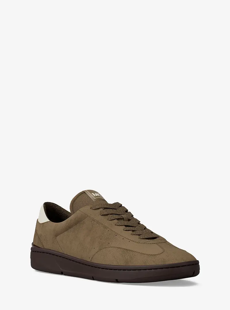 MK Sneaker Wilton in pelle scamosciata - Naturale - Michael Kors