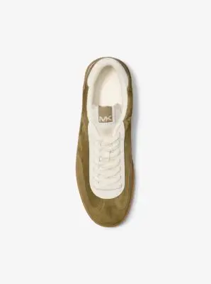 MK Sneaker Wilton in pelle scamosciata - Verde - Michael Kors miniatura 2