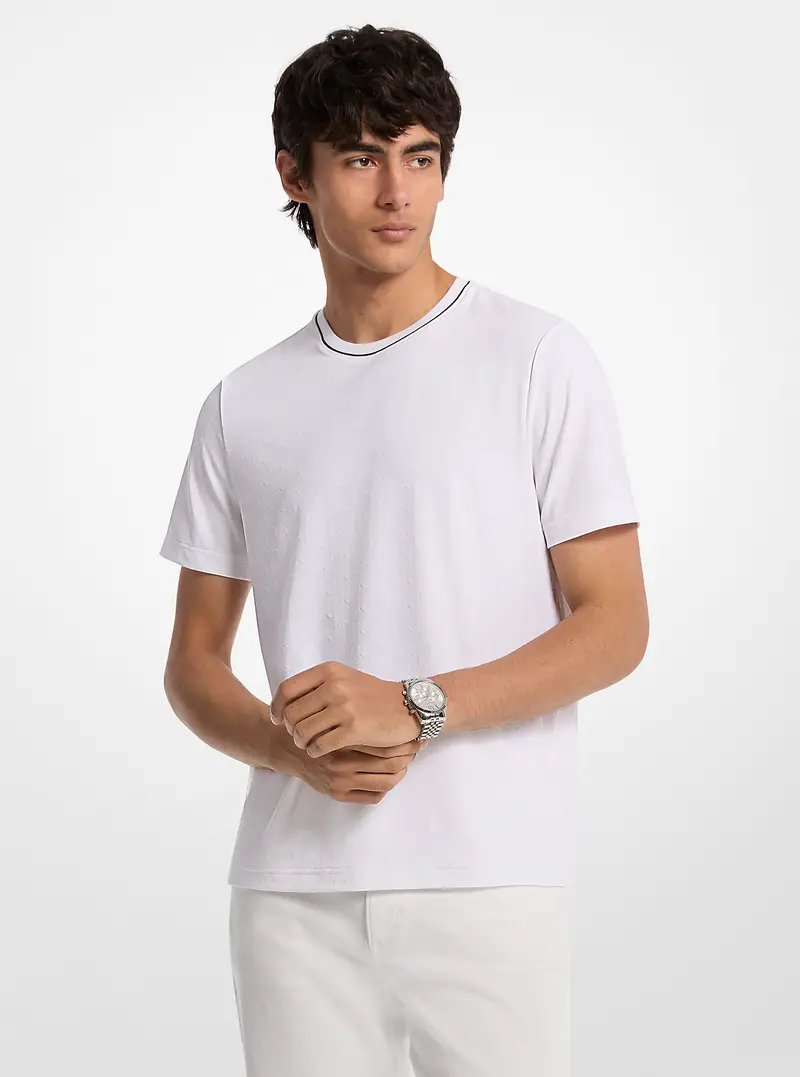 Michael Kors Mens T-shirt Bianco 3935678