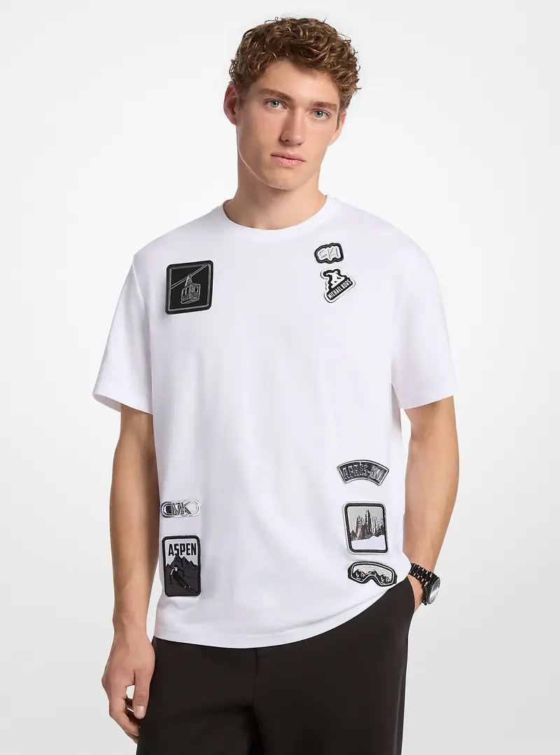 Michael Kors Mens T-shirt Bianco 3244881