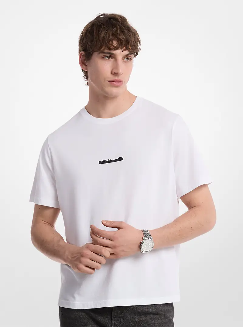 Michael Kors Mens T-shirt Bianco 2283879