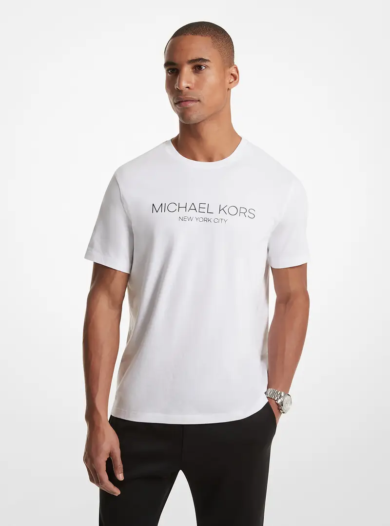 Michael Kors Mens T-shirt Bianco 2455503