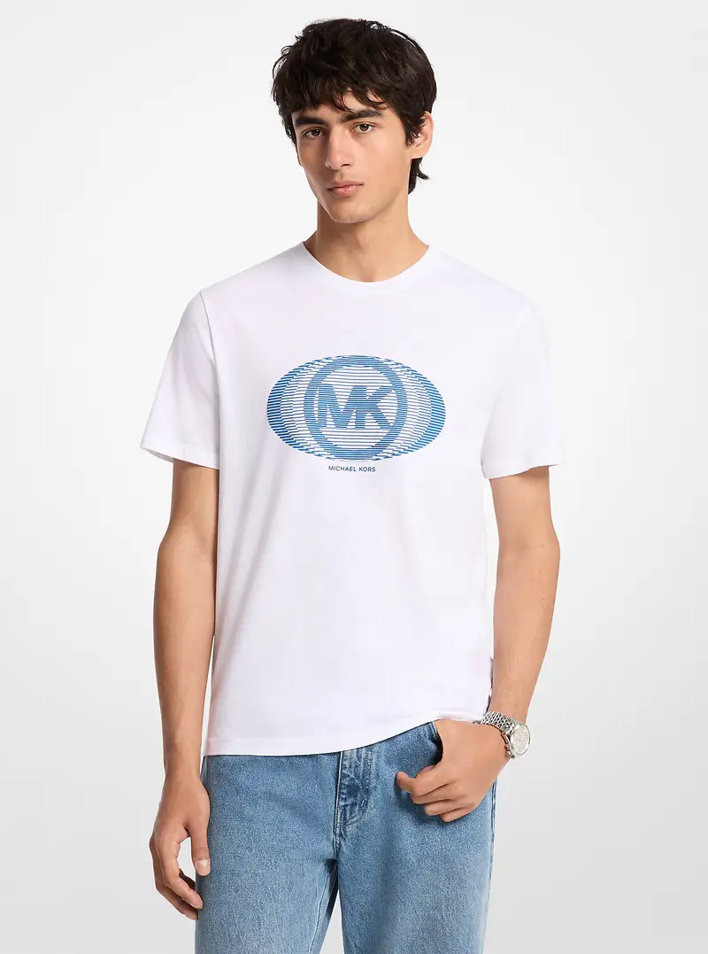 Michael Kors Mens T-shirt Bianco 4198842