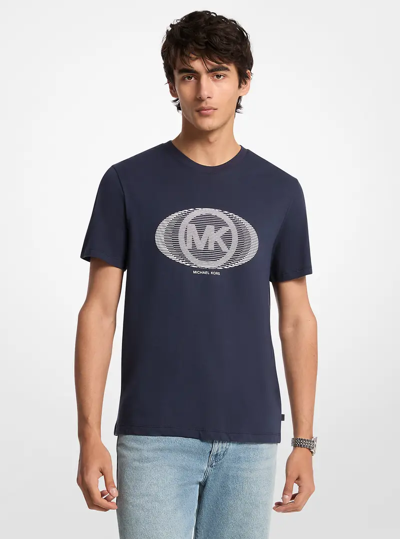 Michael Kors Mens T-shirt Blu 4198849 miniatura 2