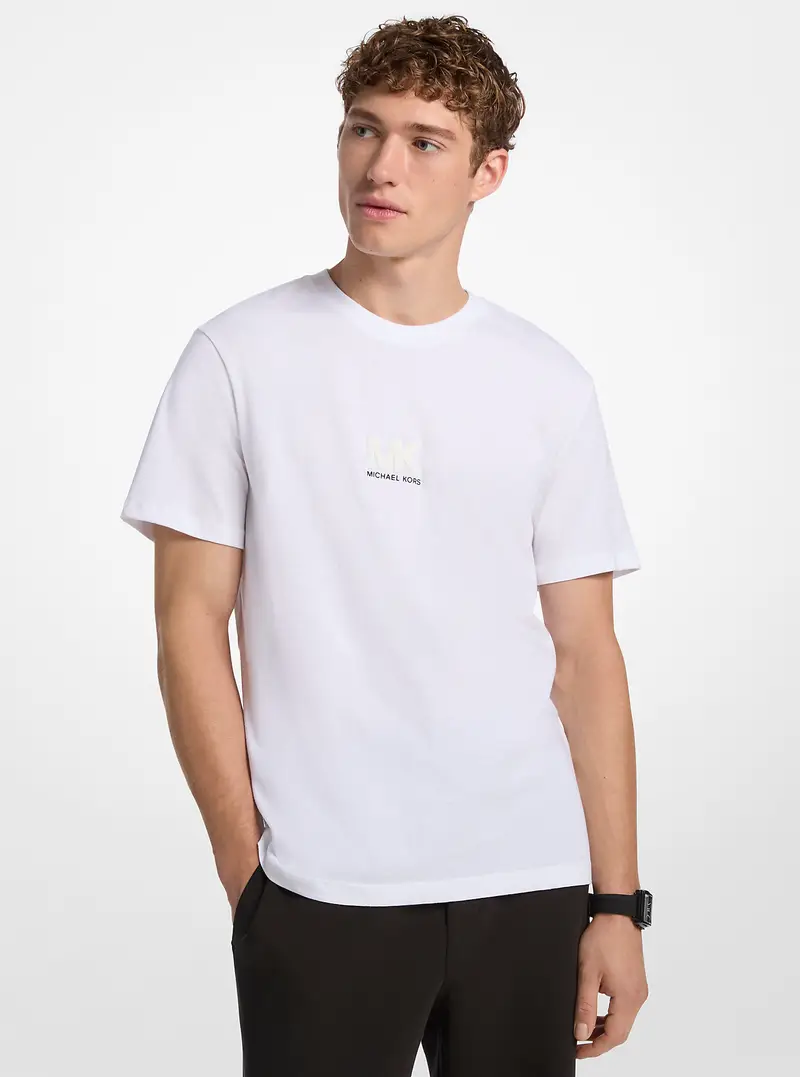 Michael Kors Mens T-shirt Bianco 3187194 miniatura 2