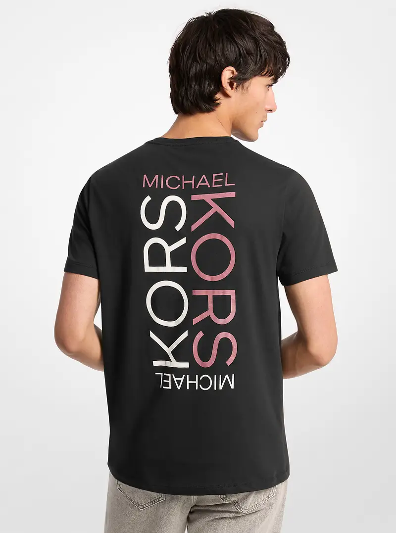 Michael Kors Mens T-shirt Nero 4198897 miniatura 2