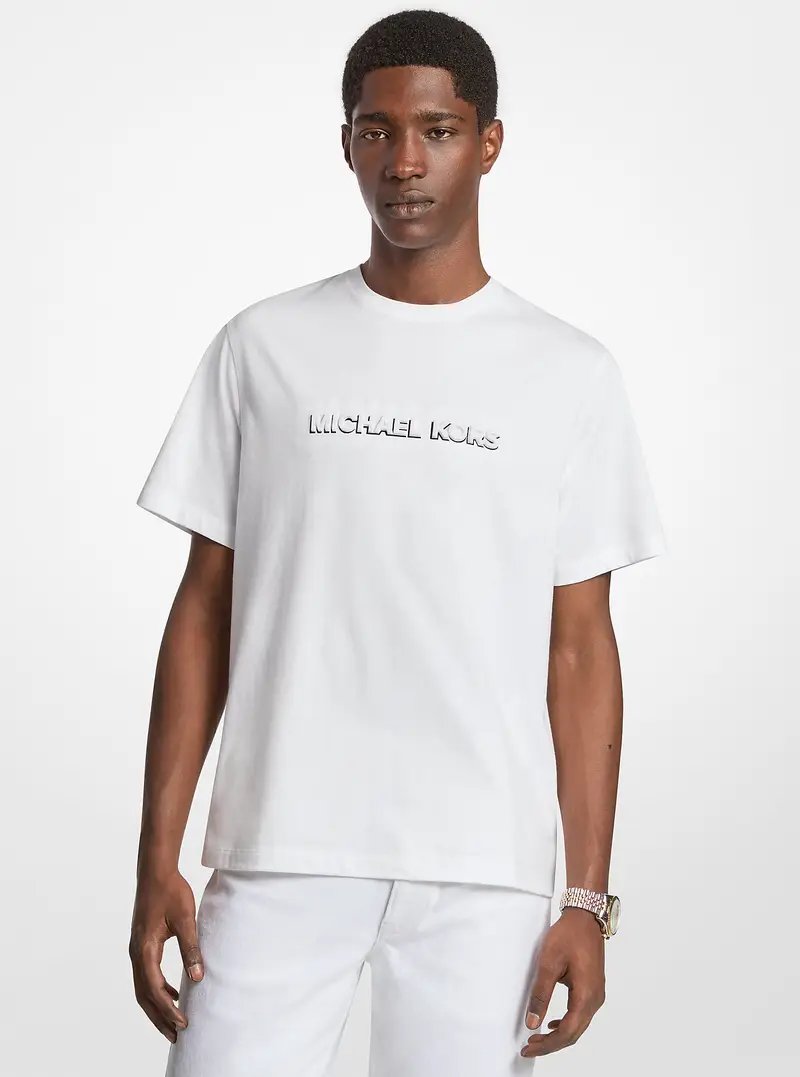 Michael Kors Mens T-shirt Bianco 2283887