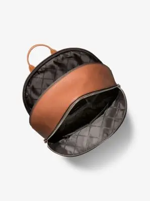 MK Zaino Commuter Hudson in pelle - Marrone - Michael Kors miniatura 2