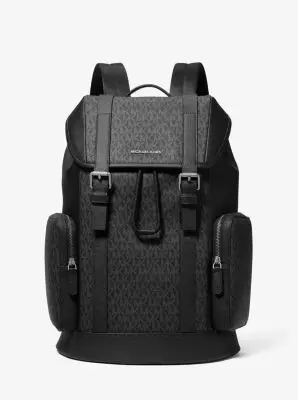 MK Zaino Hudson con stampa logo - Nero - Michael Kors miniatura 2