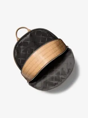 MK Zaino Hudson in pelle stampa coccodrillo - Naturale - Michael Kors miniatura 2