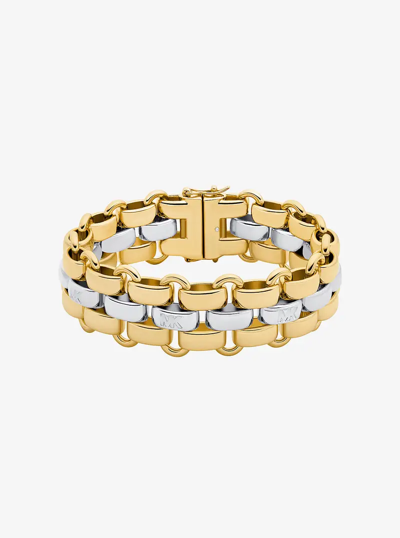 MK Bracciale a tre maglie bicolore - Argento - Michael Kors