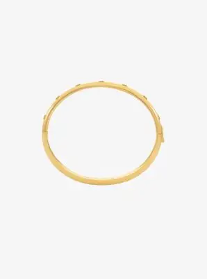MK Bracciale rigido con logo - Oro - Michael Kors miniatura 2