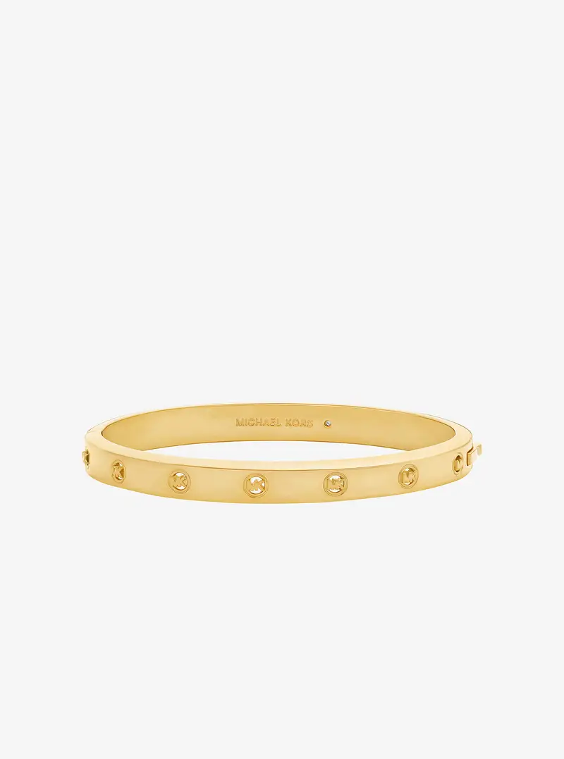 MK Bracciale rigido con logo - Oro - Michael Kors