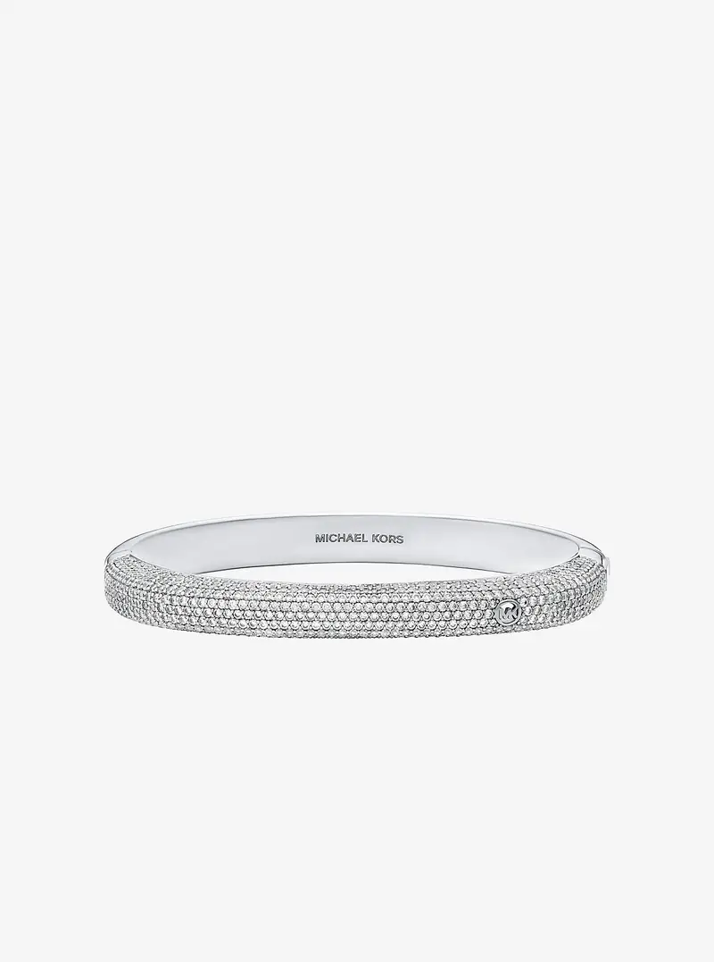 MK Bracciale squadrato con pavé - Argento - Michael Kors miniatura 3