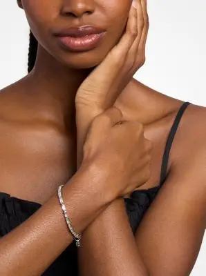 MK Bracciale tennis con zirconia cubica - Argento - Michael Kors miniatura 2