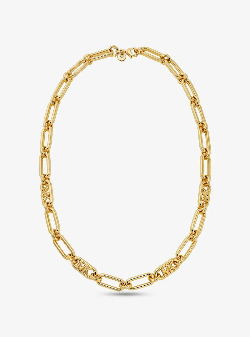 MK Collana a catena in ottone con placcatura in metallo prezioso - Oro - Michael Kors miniatura 3