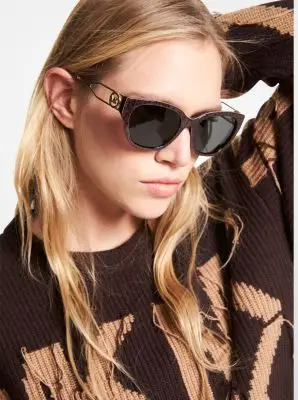 MK Occhiali da sole Lake Como - Marrone - Michael Kors miniatura 2