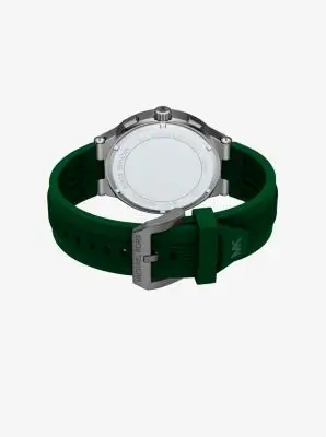 MK Orologio Billie oversize in tonalità canna di fucile con cinturino in silicone - Verde - Michael Kors miniatura 2