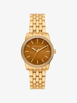 MK Orologio Bryant tonalità oro con pavé - Oro - Michael Kors miniatura 2