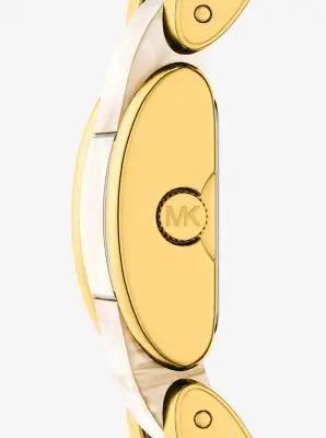 MK Orologio Darrington Petite in tonalità oro e acetato tartarugato - Naturale - Michael Kors miniatura 2