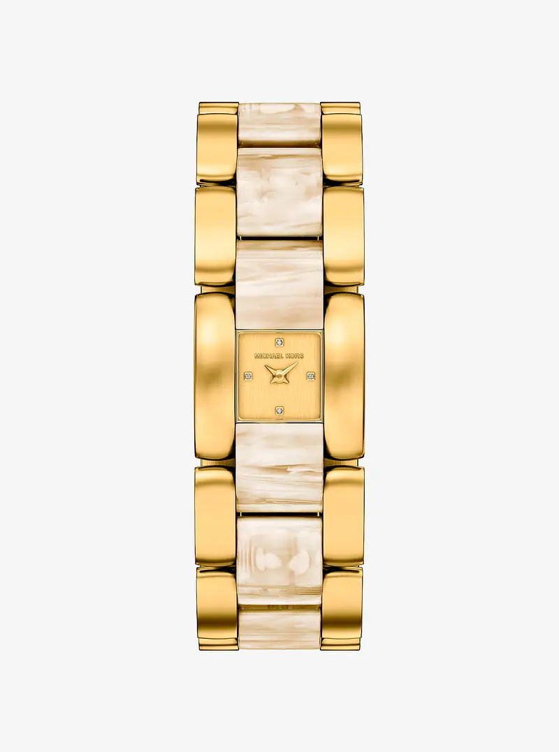 MK Orologio Darrington Petite in tonalità oro e acetato tartarugato - Naturale - Michael Kors