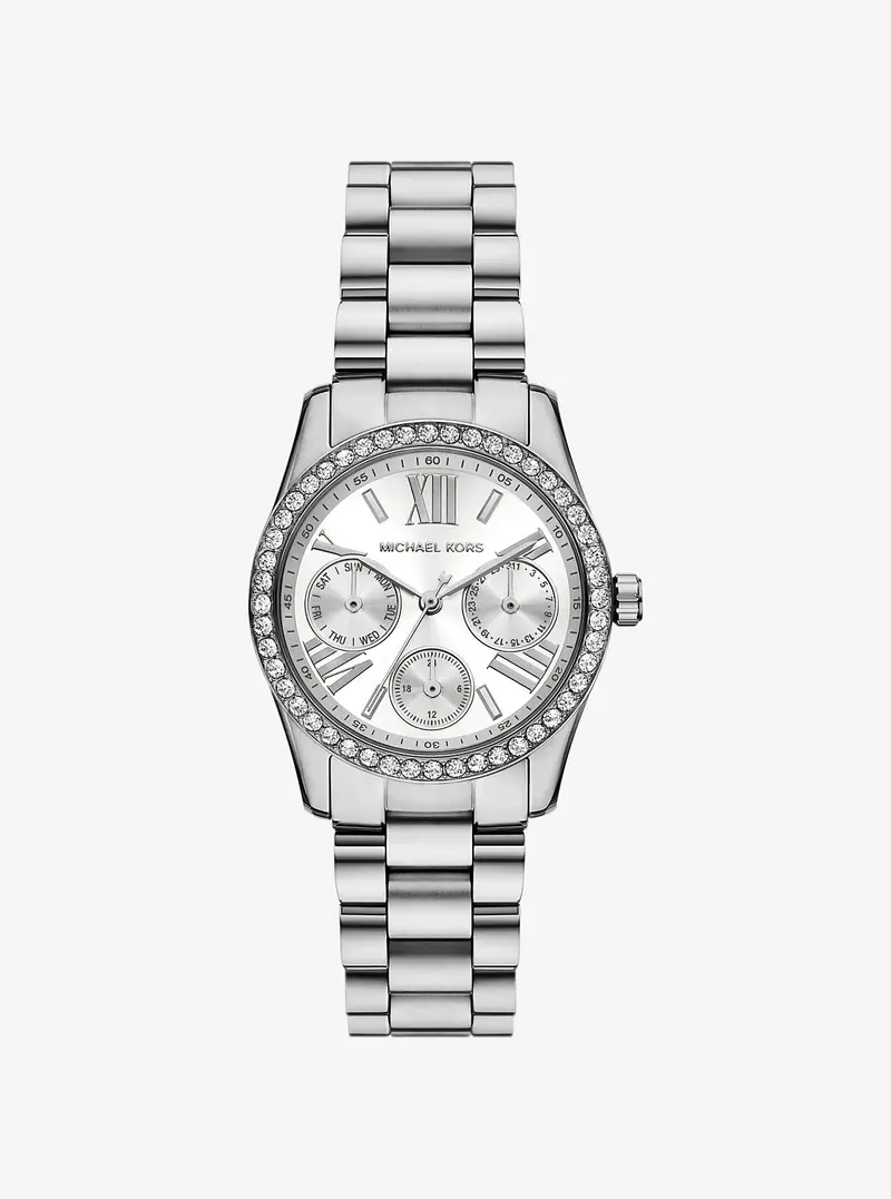 MK Orologio Lexington mini tonalità argento con pavé - Argento - Michael Kors