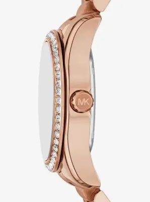 MK Orologio Lexington mini tonalità oro rosa con pavé - Oro Rosa - Michael Kors miniatura 2