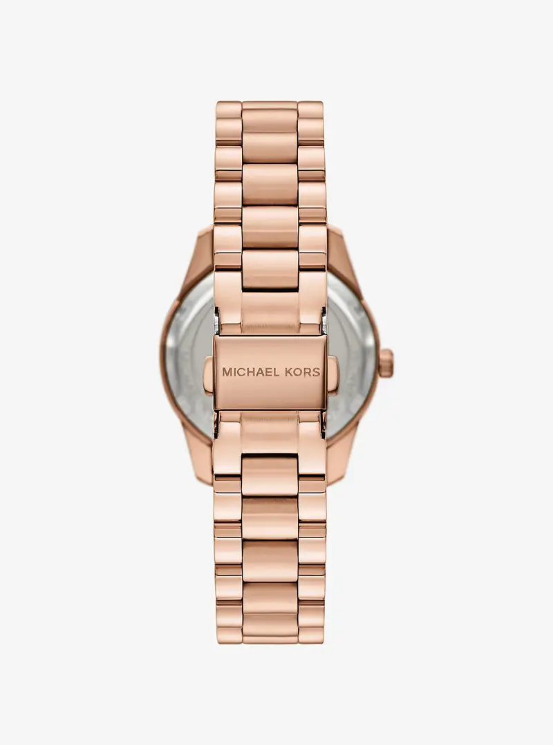 MK Orologio Lexington mini tonalità oro rosa con pavé - Oro Rosa - Michael Kors miniatura 3
