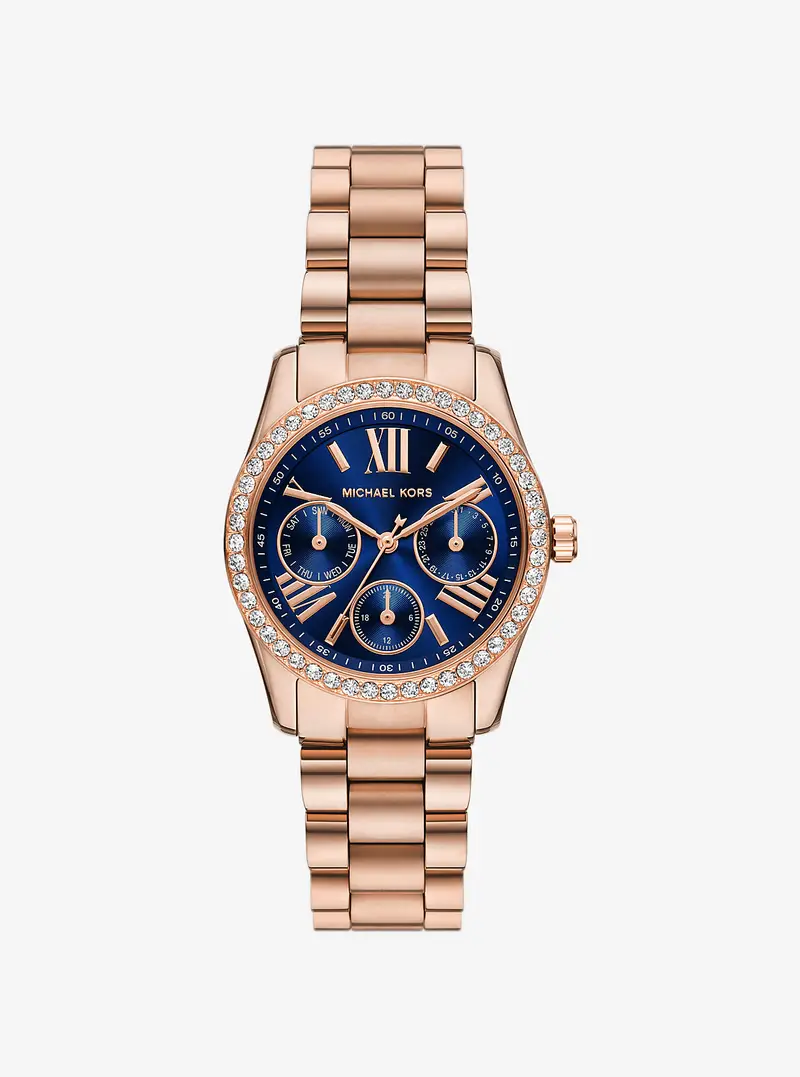 MK Orologio Lexington mini tonalità oro rosa con pavé - Oro Rosa - Michael Kors