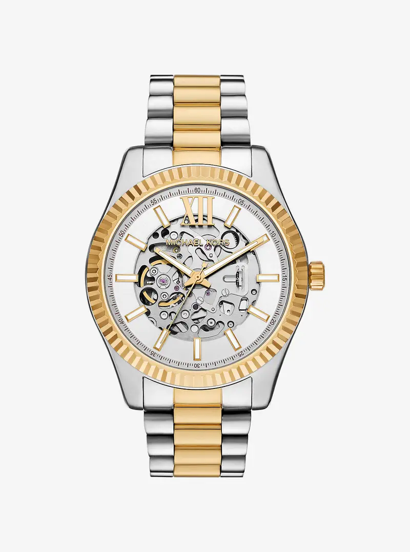 MK Orologio Lexington oversize bicolore - Argento - Michael Kors