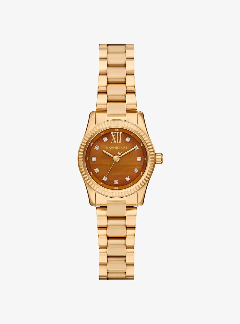 MK Orologio Lexington Petite tonalità oro con pavé - Oro - Michael Kors