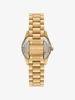 MK Orologio mini Lexington tonalità oro con pavé - Oro - Michael Kors miniatura 2