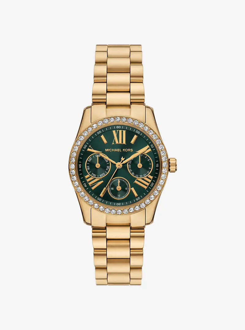 MK Orologio mini Lexington tonalità oro con pavé - Oro - Michael Kors