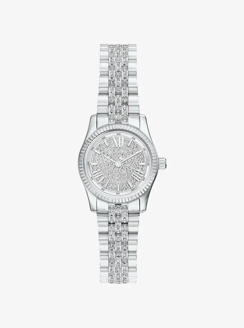 MK Orologio Petite Lexington tonalità argento con pavé - Argento - Michael Kors