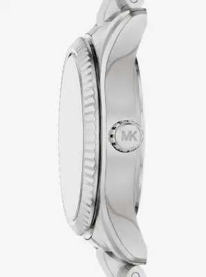 MK Orologio Petite Lexington tonalità argento con pavé - Argento - Michael Kors miniatura 2