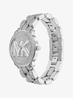 MK Orologio Phoebe in tonalità argento con pavé - Argento - Michael Kors miniatura 3