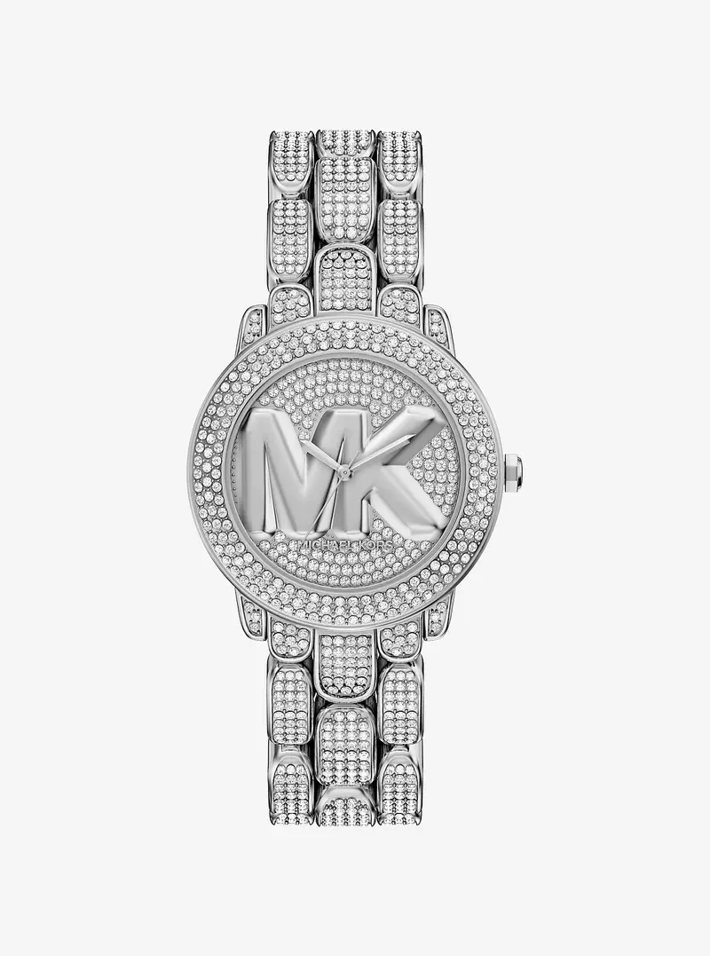 MK Orologio Phoebe in tonalità argento con pavé - Argento - Michael Kors