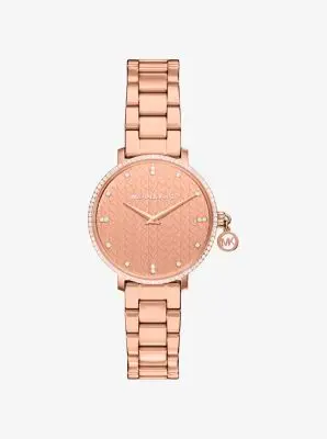 MK Orologio Pyper mini in tonalità oro rosa con pavé - Oro Rosa - Michael Kors miniatura 2