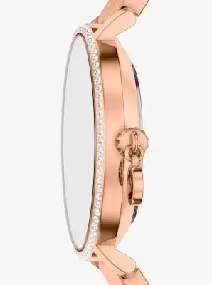 MK Orologio Pyper mini in tonalità oro rosa con pavé - Oro Rosa - Michael Kors miniatura 3