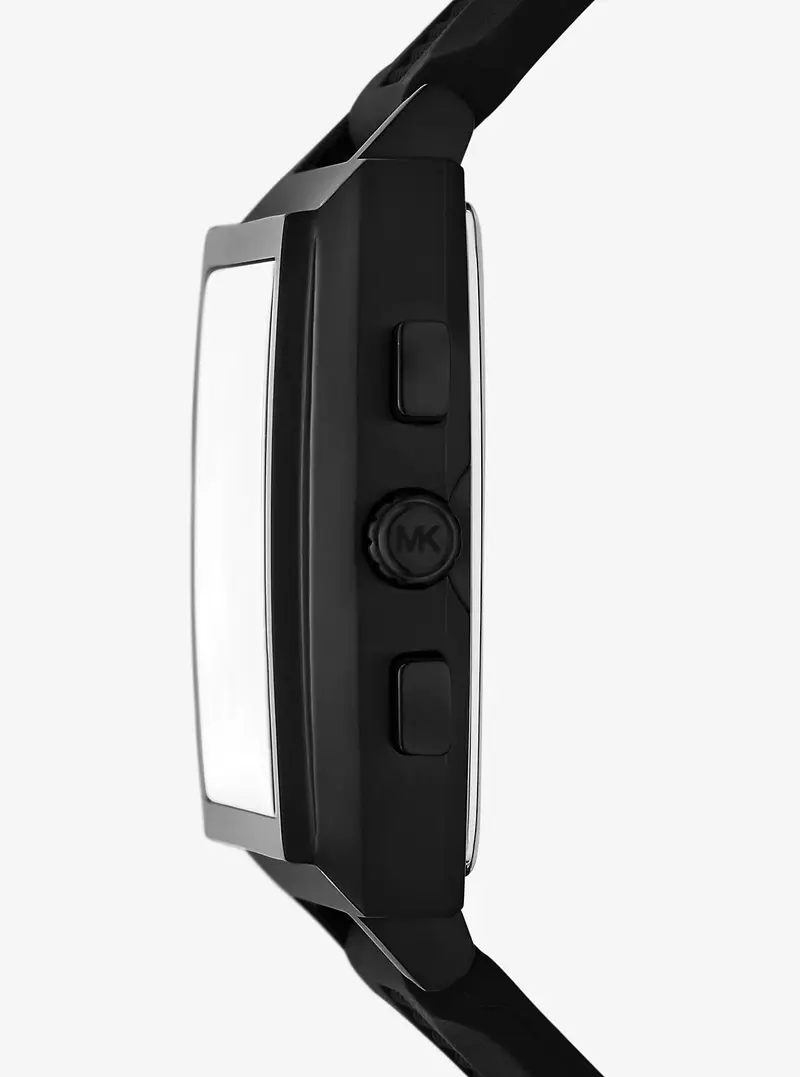 MK Orologio Rhys oversize tonalità nera con cinturino in silicone - Nero - Michael Kors miniatura 3