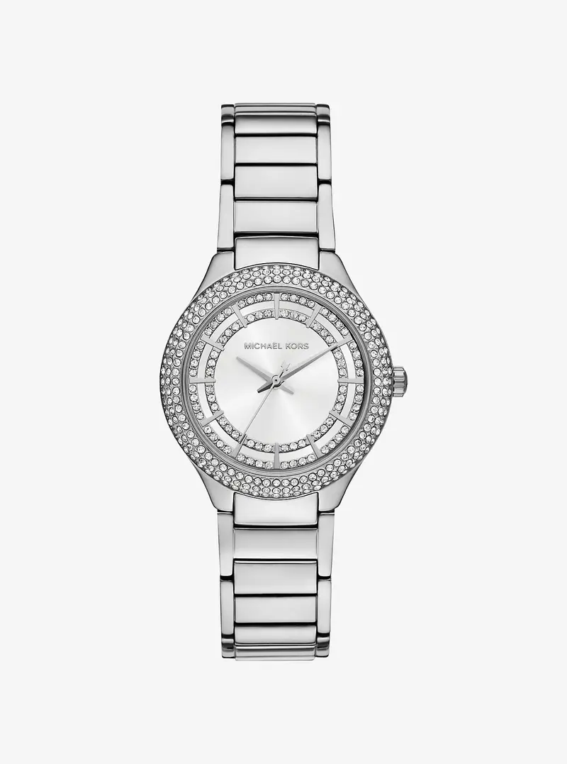 MK Orologio Sylvia mini tonalità argento con pavé - Argento - Michael Kors
