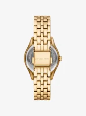 MK Set gioielli e orologio mini Harlowe in tonalità oro con pavé - Oro - Michael Kors miniatura 2