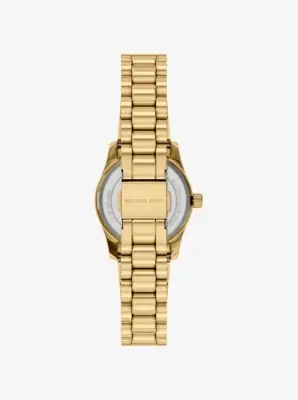 MK Set regalo orologio Lexington Petite e bracciale con cuore tonalità oro con pavé - Oro - Michael Kors miniatura 3