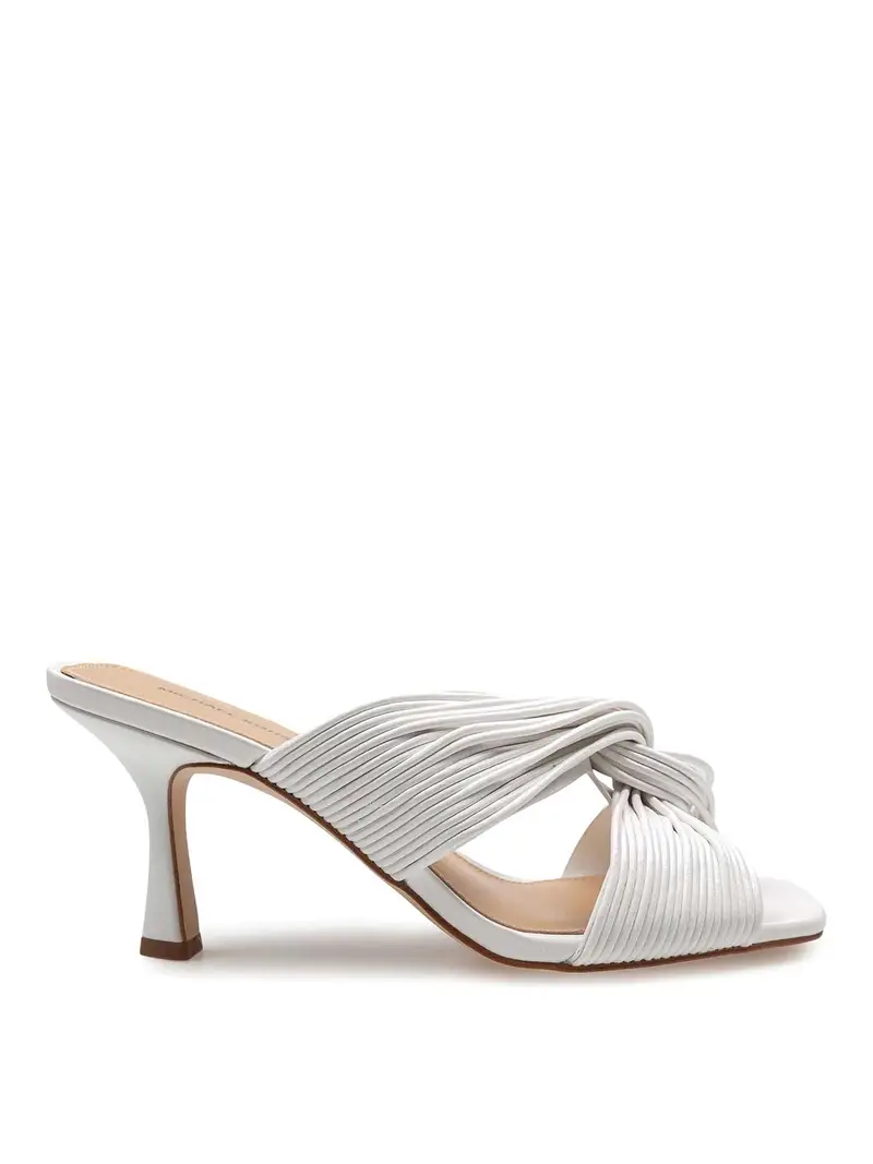 Mule Alessia In Pelle Beige