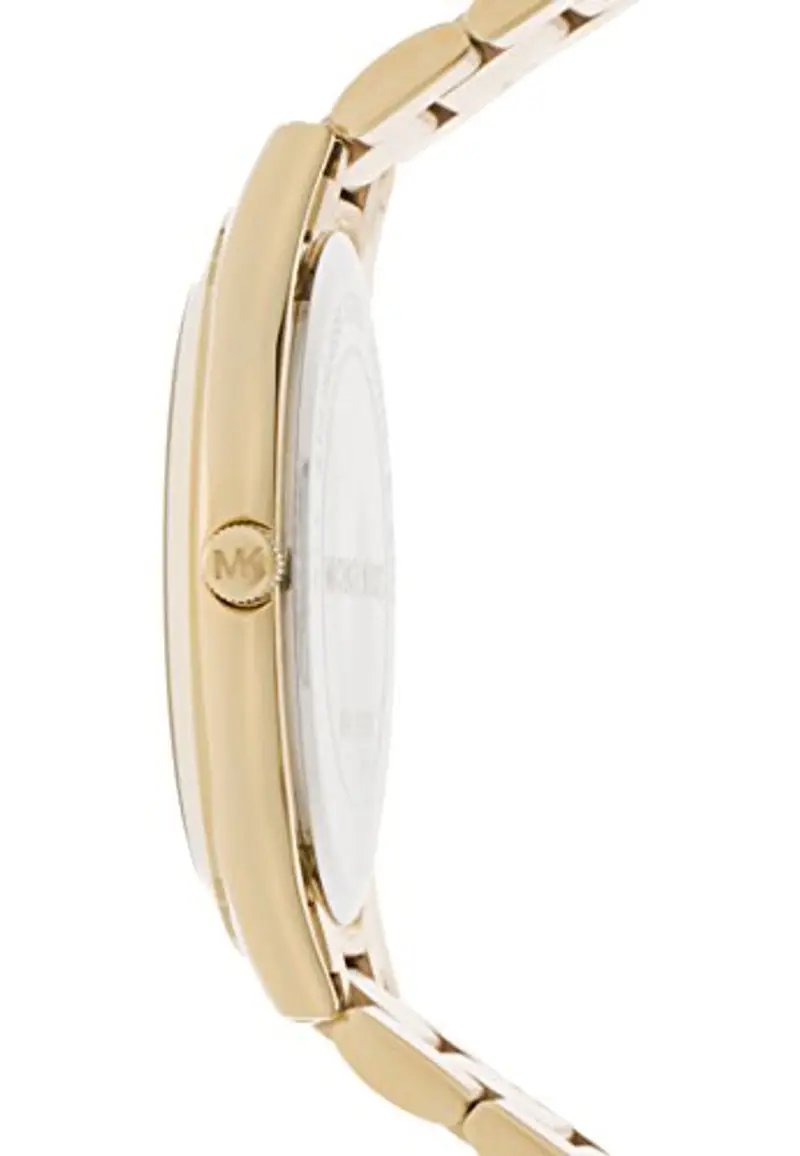 Michael Kors Orologio Quarzo Donna, misura cassa 42.00mm con quadrante Champagne Analogico e cinturino Oro in Cinturino miniatura 2