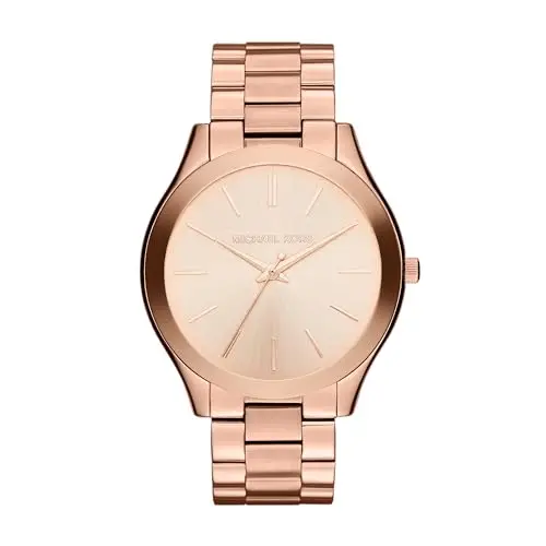 Michael Kors Orologio Slim Runway da donna, movimento al quarzo a tre lancette da 42 mm con cinturino in acciaio