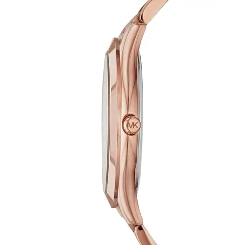 Michael Kors Orologio Slim Runway da donna, movimento al quarzo a tre lancette da 42 mm con cinturino in acciaio miniatura 2