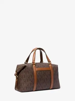 MK Borsa a mano Beck piccola con stampa logo - Marrone - Michael Kors miniatura 3